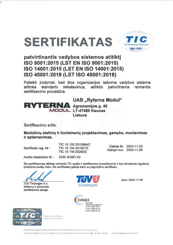 Ryterna modul ISO 9001